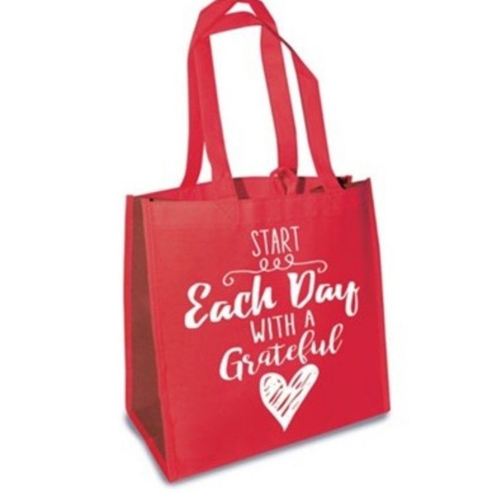 Start Each Day With Grateful Heart Tote - NWT